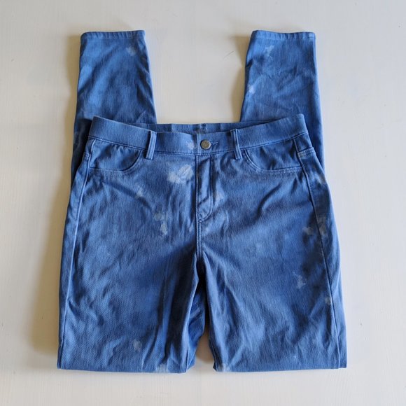 Uniqlo 80s Acid Wash Leggings Pants / Jeggings Size Medium - Picture 2 of 5